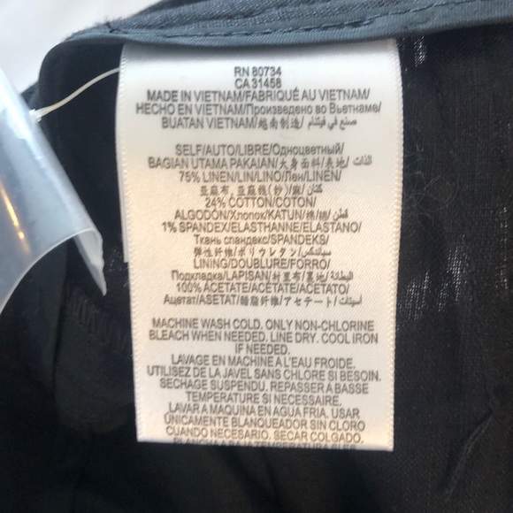 BCBG Linen Pants + removable overall straps - Picture 8 of 11